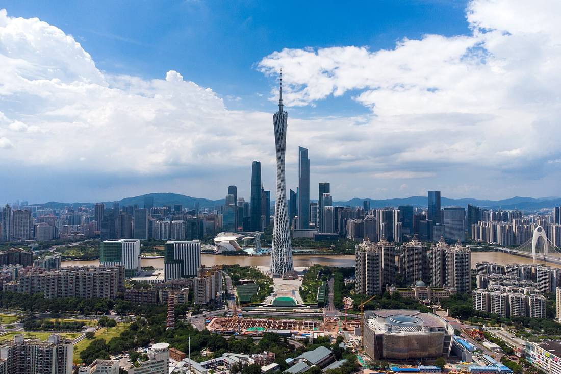 Canton Tower and the Guangzhou skyline