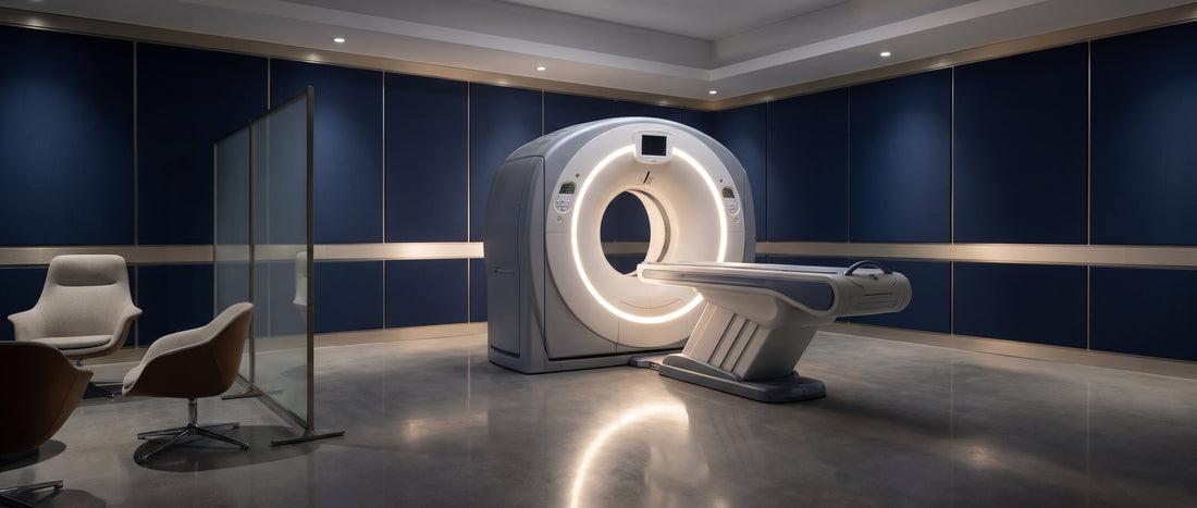 Modern PET-CT scanner in a radiology suite for cancer screening