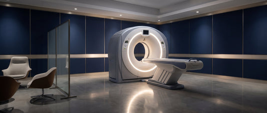 Modern PET-CT scanner in a radiology suite for cancer screening