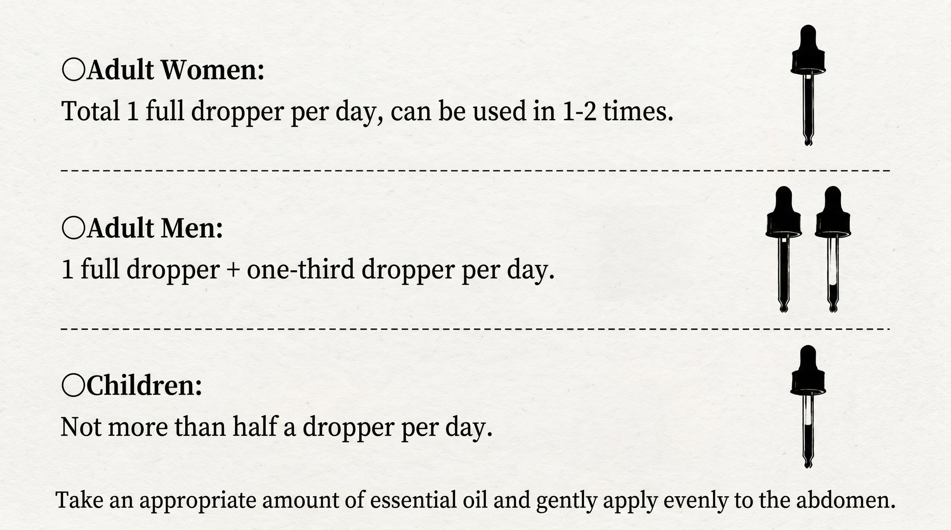 03 oil usage-dosage