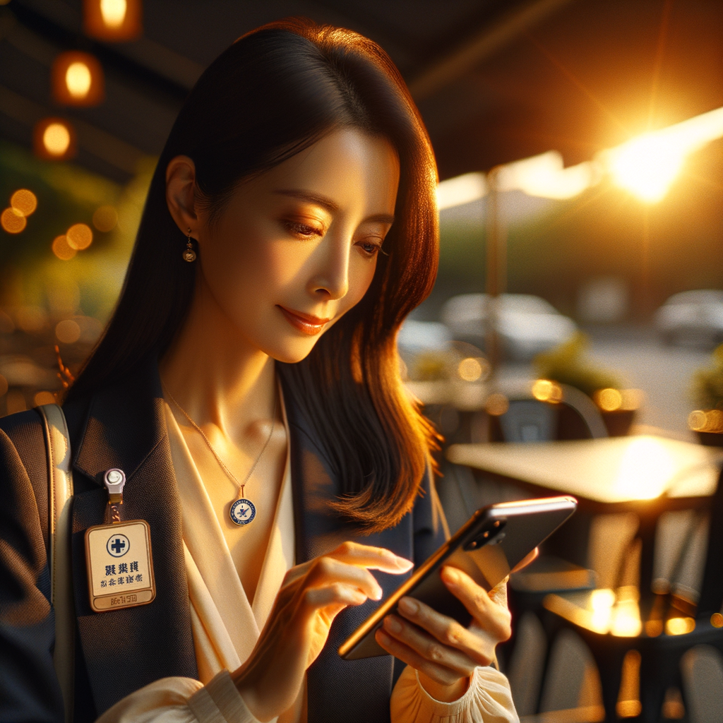 Bilingual medical companion following up with an international patient via a WhatsApp-style bilingual chat message.