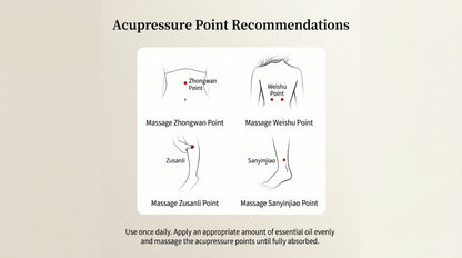 Digestive Energy Massage Oil — acupoints