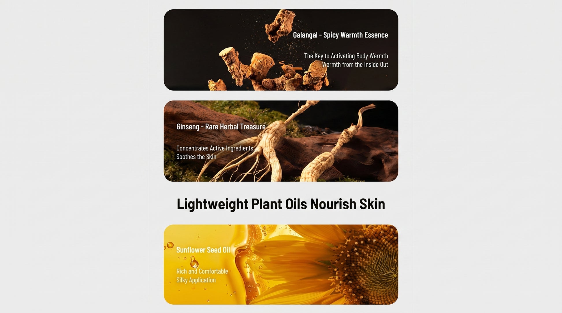 Warming Relief Massage Oil — ingredients