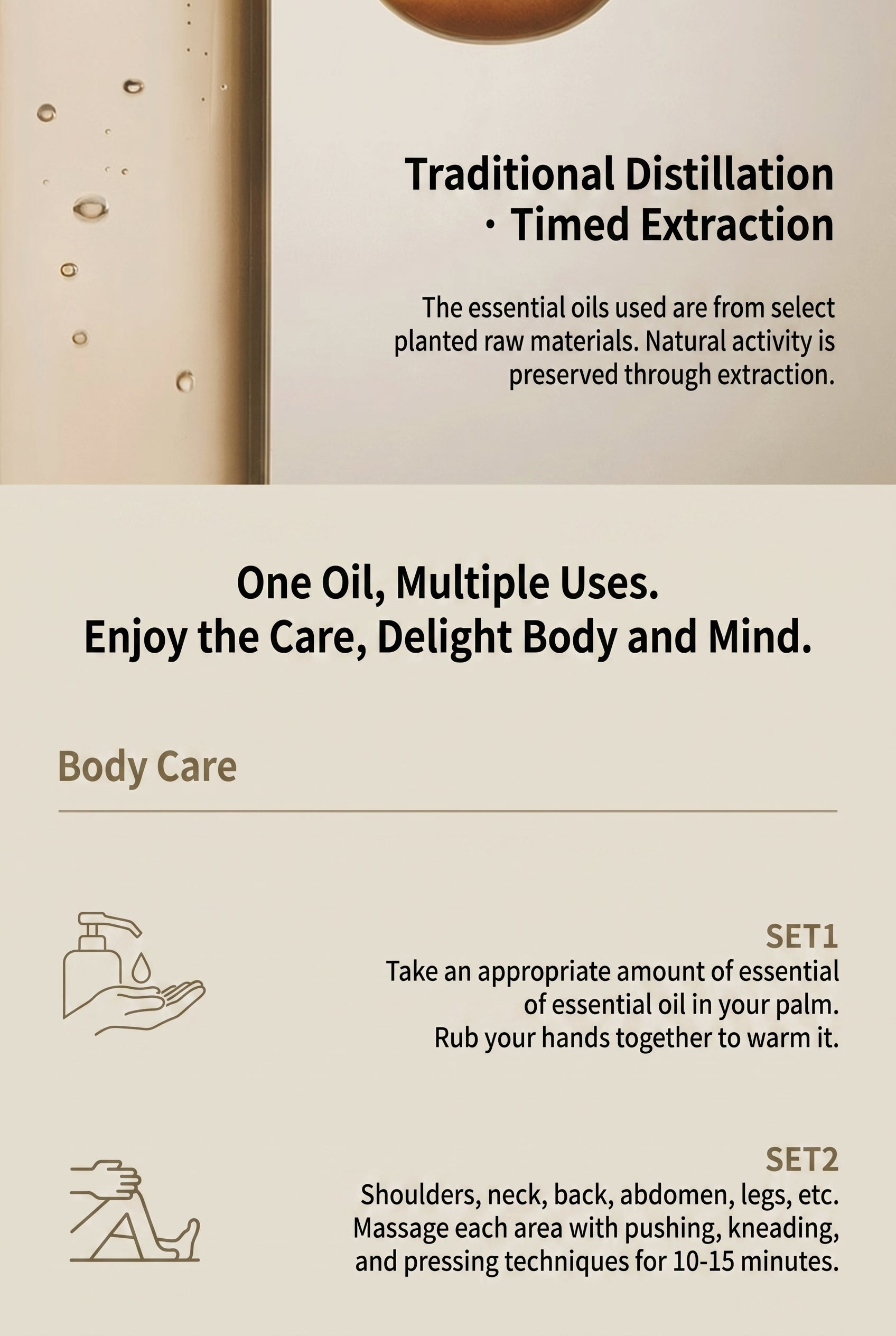 Warming Relief Massage Oil — usage